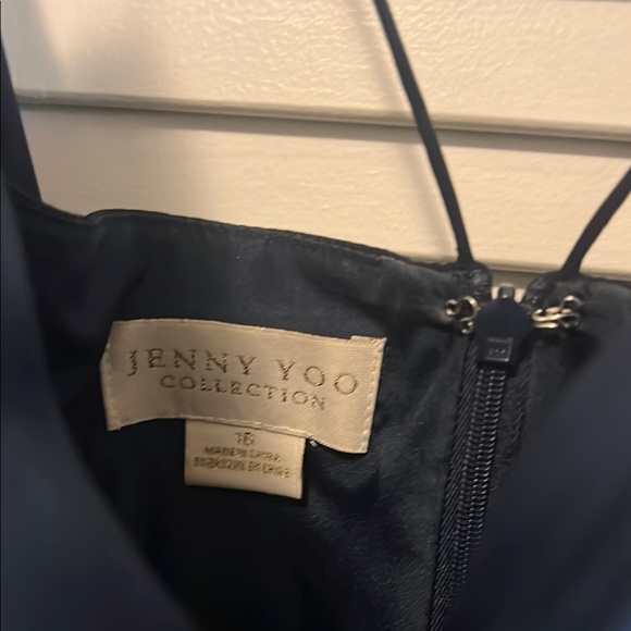 Jenny Yoo Navy Maxi with Spaghetti Straps - Picture 2 of 2